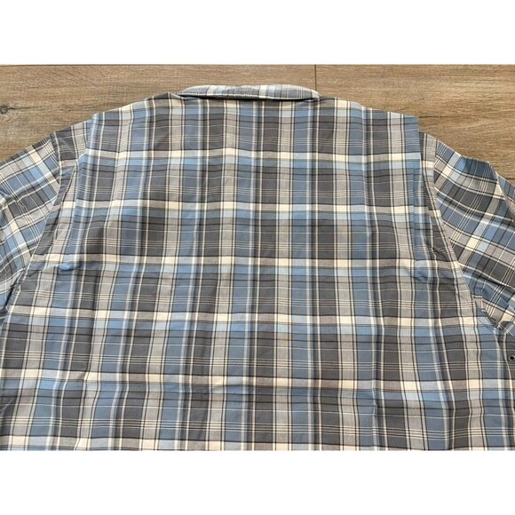 Filson Twin Lakes Sport Mens M Short Sleeve Button Up Plaid Outdoors Camp Shirt - Picture 8 of 9